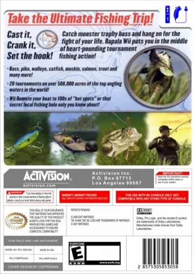 Rapala Tournament Fishing box cover back